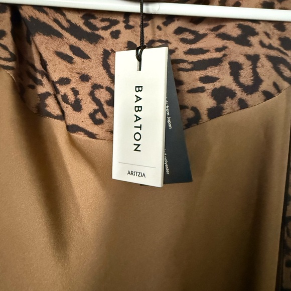 ARITZIA Babaton Brown Leopard Print Backless Dress - Picture 3 of 4